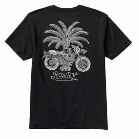 Roark Moto T-Shirt - Black Plus Size long sleeved