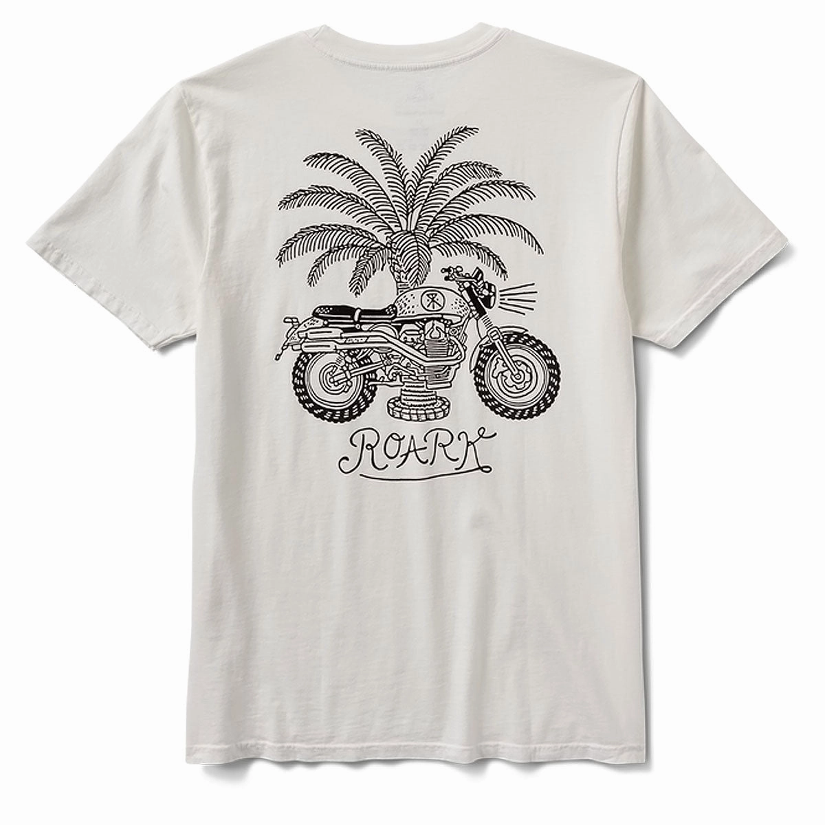 Travel Style Roark Moto T-Shirt - Off White