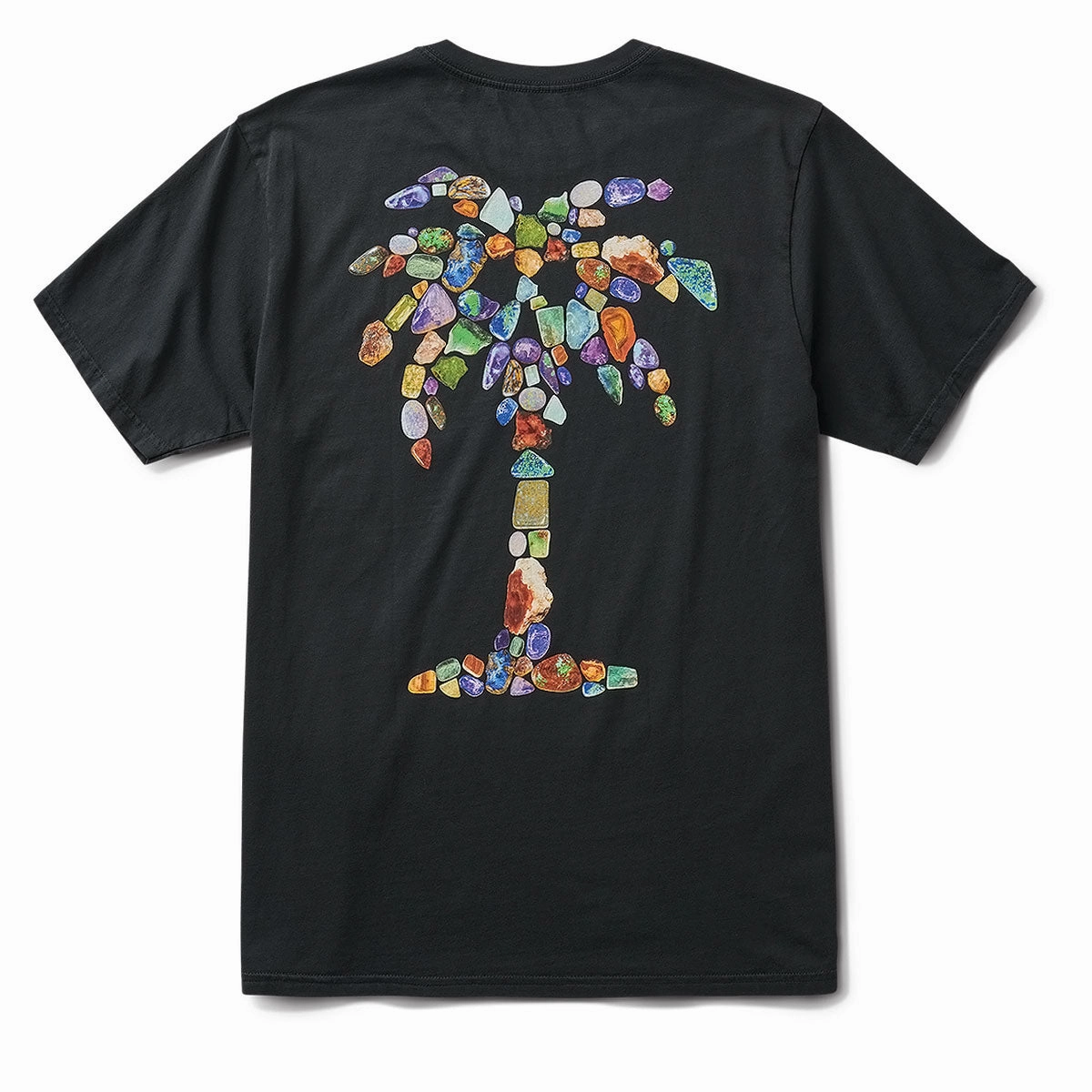 Oeko Tex Certified Roark Opal Palm T-Shirt - Black