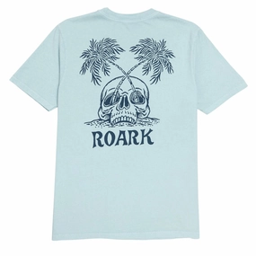 Roark Permanent Vacation T-Shirt - Dusty Blue Bold Look