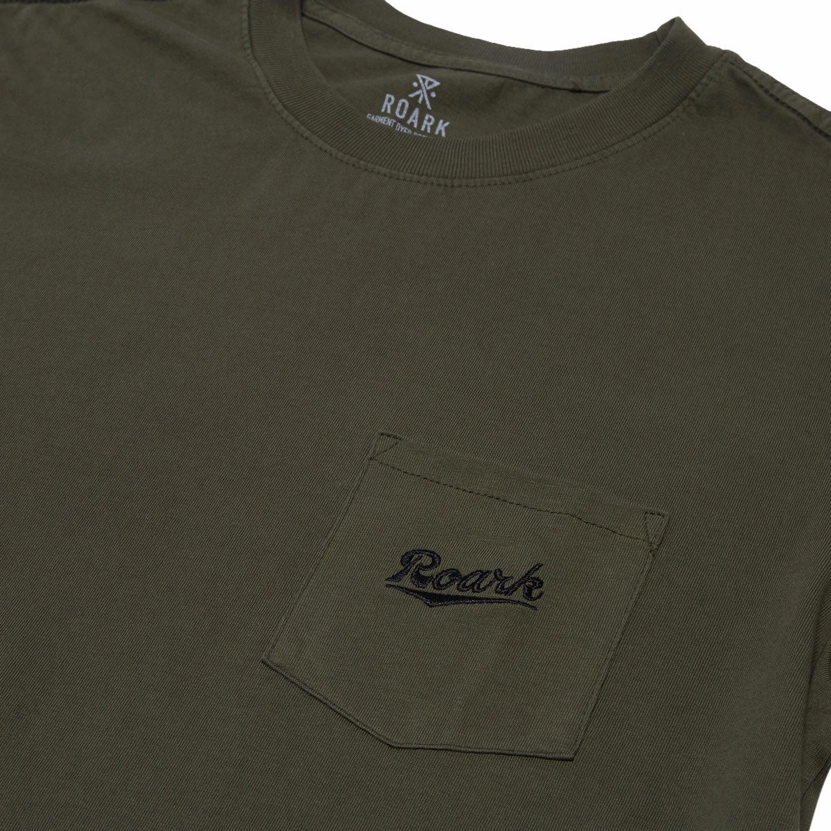 Classic Cut Roark Script Pocket T-Shirt - Military