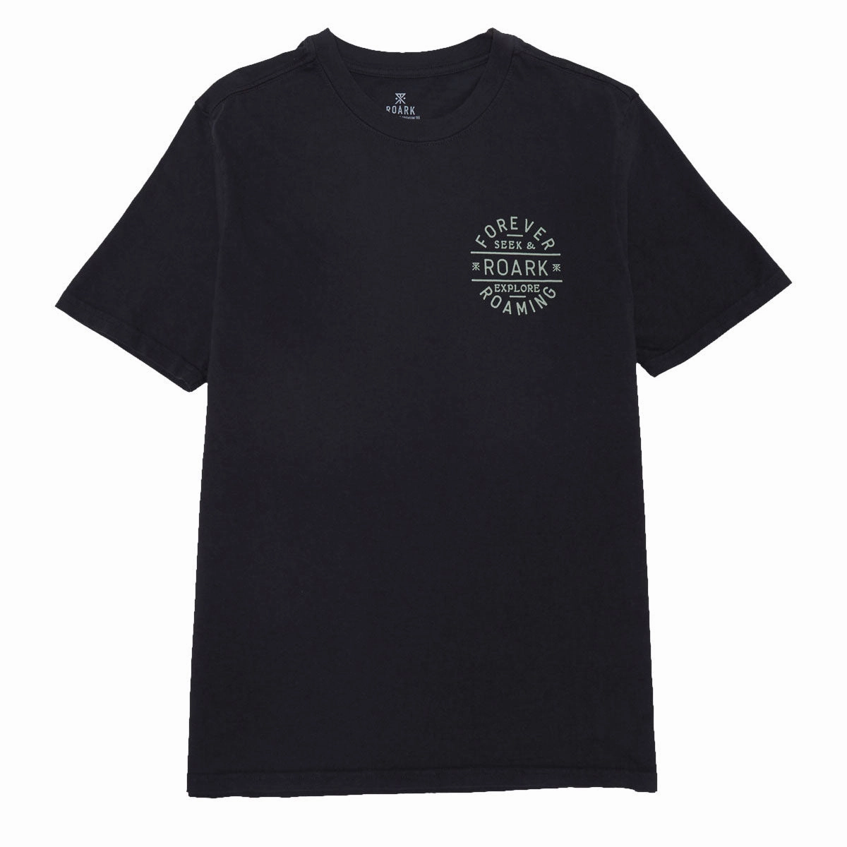 UV Protection Fabric Non Toxic Materials Roark Stamp T-Shirt - Black