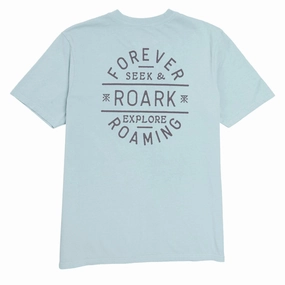 Roark Stamp T-Shirt - Dusty Blue Sleek Design Essential Style Wear
