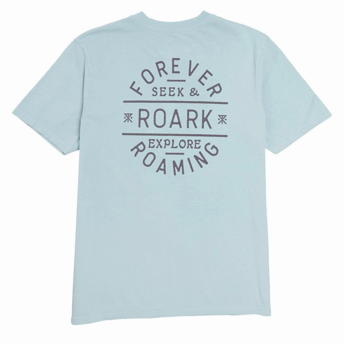 Minimalist Design Roark Stamp T-Shirt - Dusty Blue