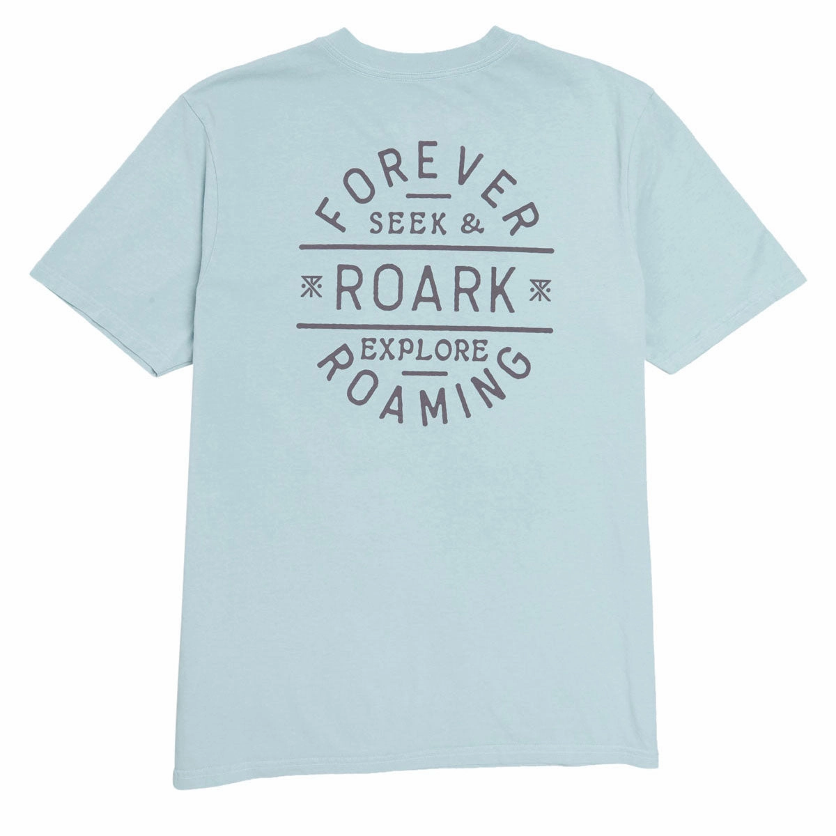 Roark Stamp T-Shirt - Dusty Blue Sleek Design Essential Style Wear