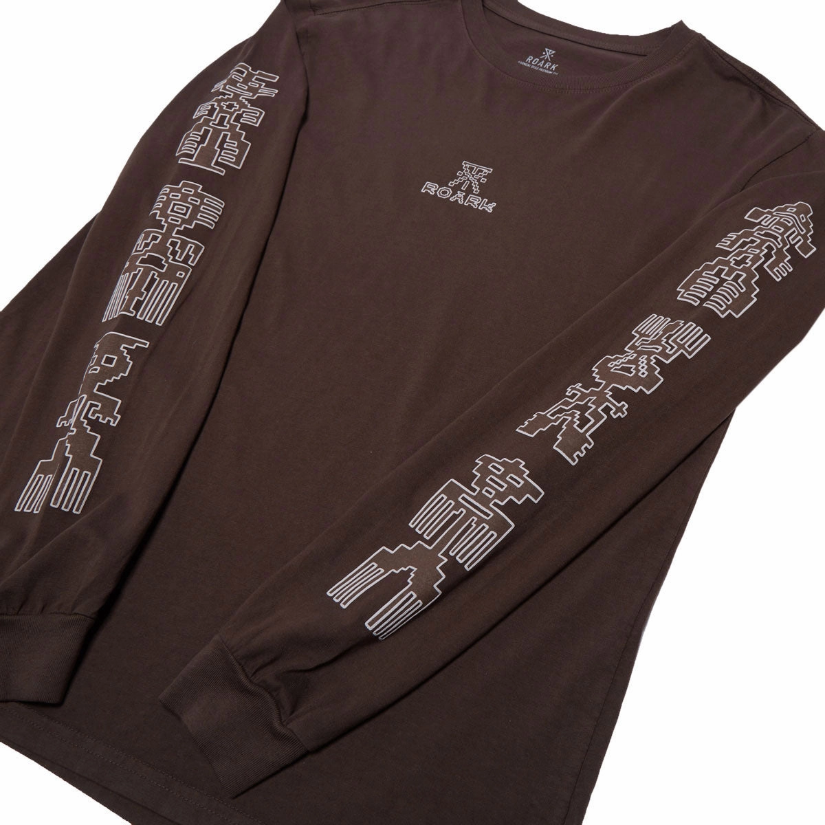 Simple Comfort Essential Fit Roark Tomas Long Sleeve T-Shirt - Dark Brown