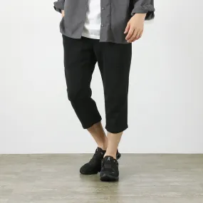 ROCOCO / Loopwheel knit sweatshirt cropped trousers snap closure