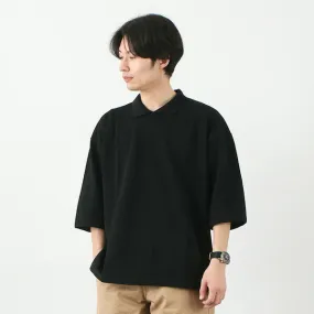 ROCOCO / Pique polo collar T-shirt AntiStaticLining