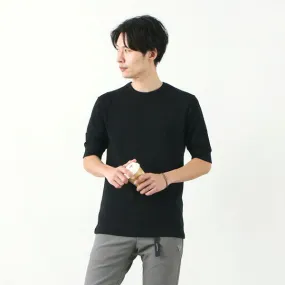 Tubular Knit Structure Chilly Day Style ROCOCO / Smooth Cotton Ribbed Crew T-Shirt