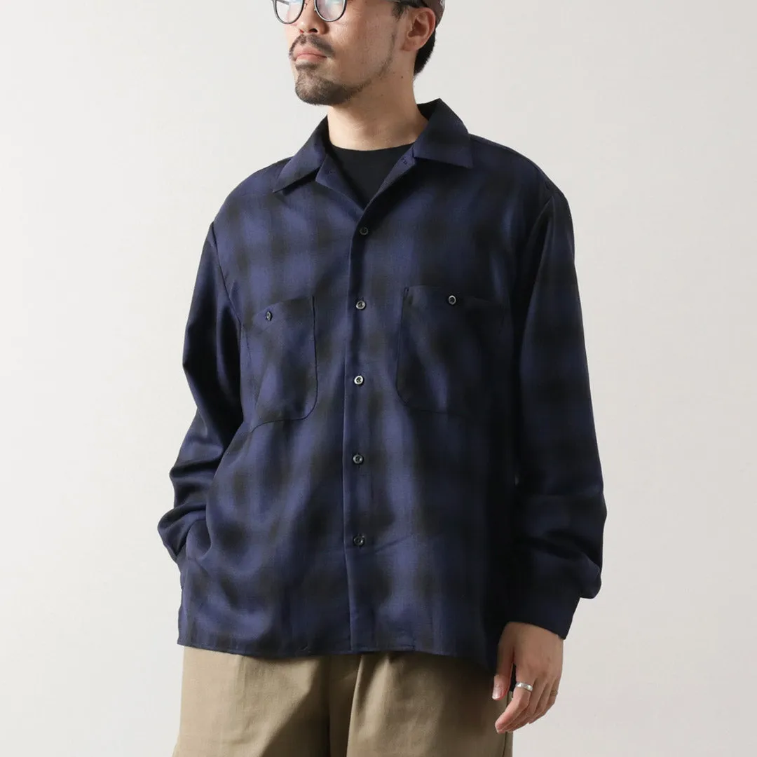 Breathable Lining ROCOCO / Wool Open-Collared Shirt
