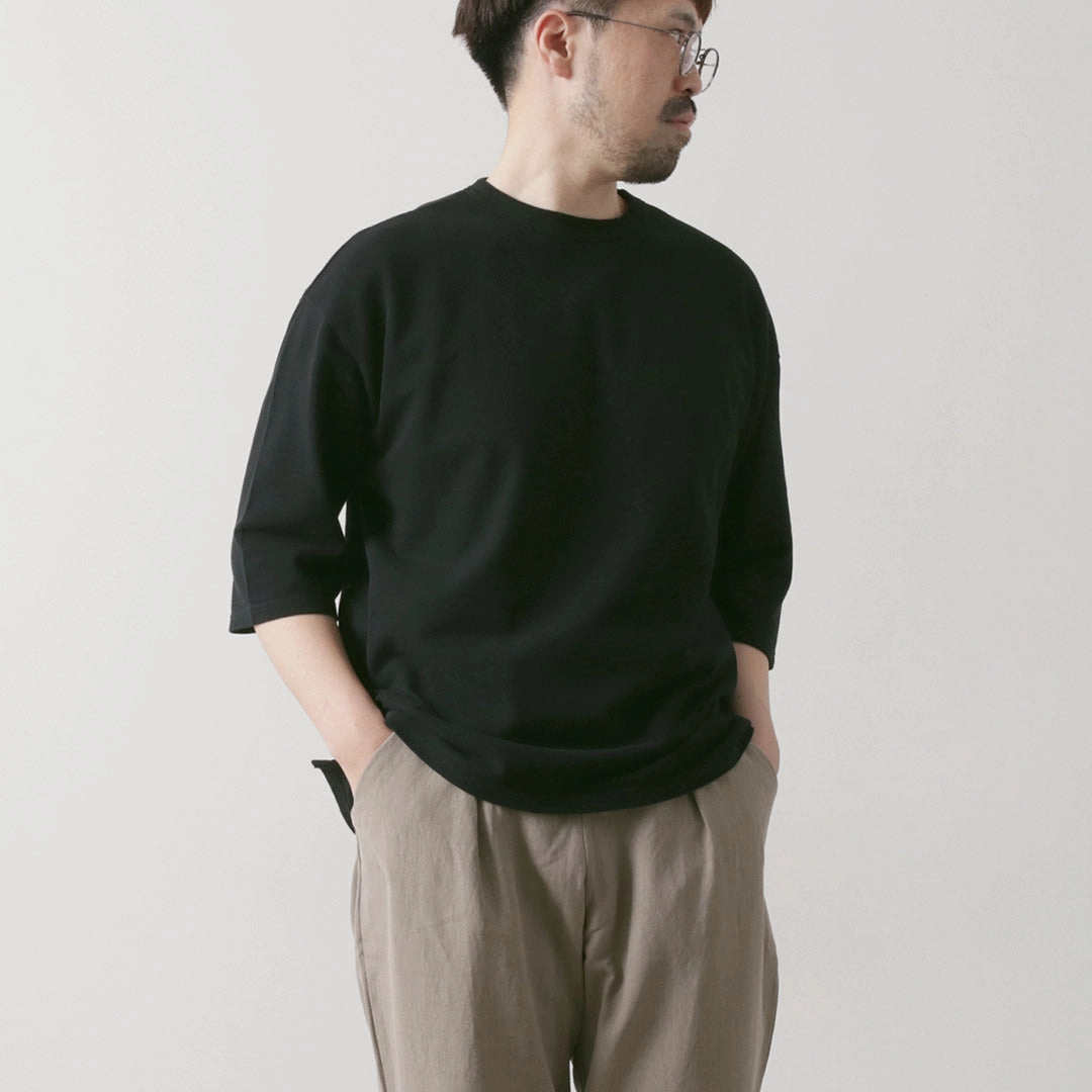 ROCOCO / Pique 3/4 Sleeve T-Shirt Relaxed Wearable