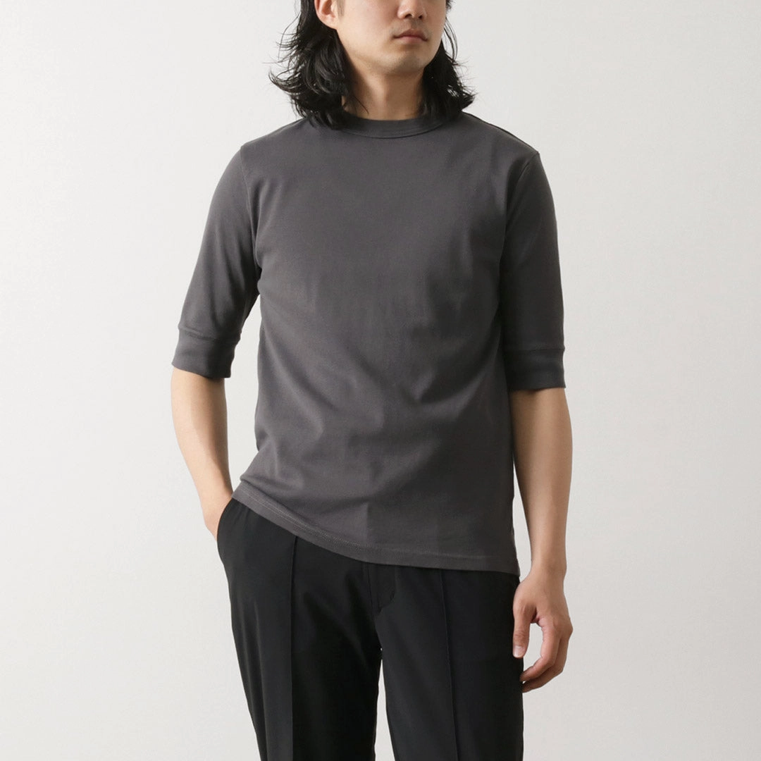 Foam Print Detail Simple and Cozy ROCOCO / Premium Fraise Half Sleeve T-Shirt