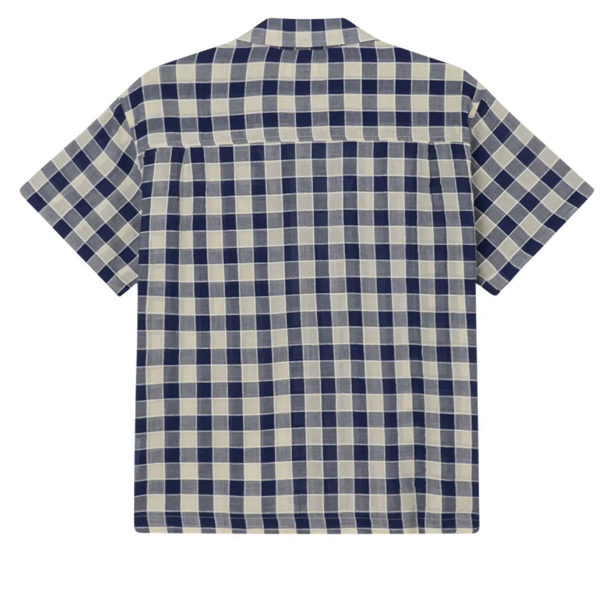 Obey Weldon Woven Shirt - Navy Multi Minimalist Closure