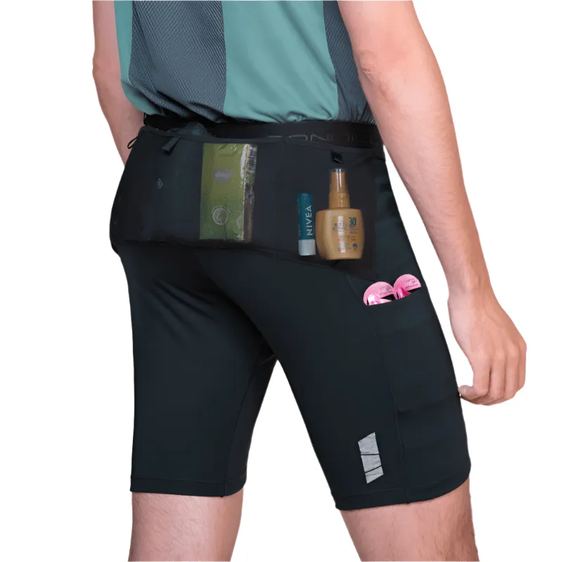 High-End Quality Ronhill Men's Tech All-Terrain 8 Inch Stretch Short in All Black SS25