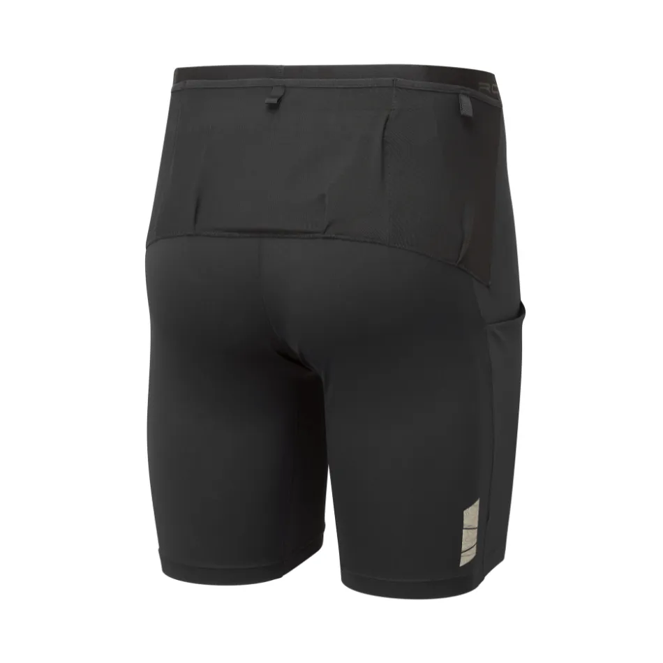 Simple Fit Ronhill Men's Tech All-Terrain 8 Inch Stretch Short in All Black SS25