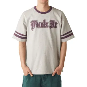 Anti Pill Technology HUF Ives Football Jersey - Heather Grey