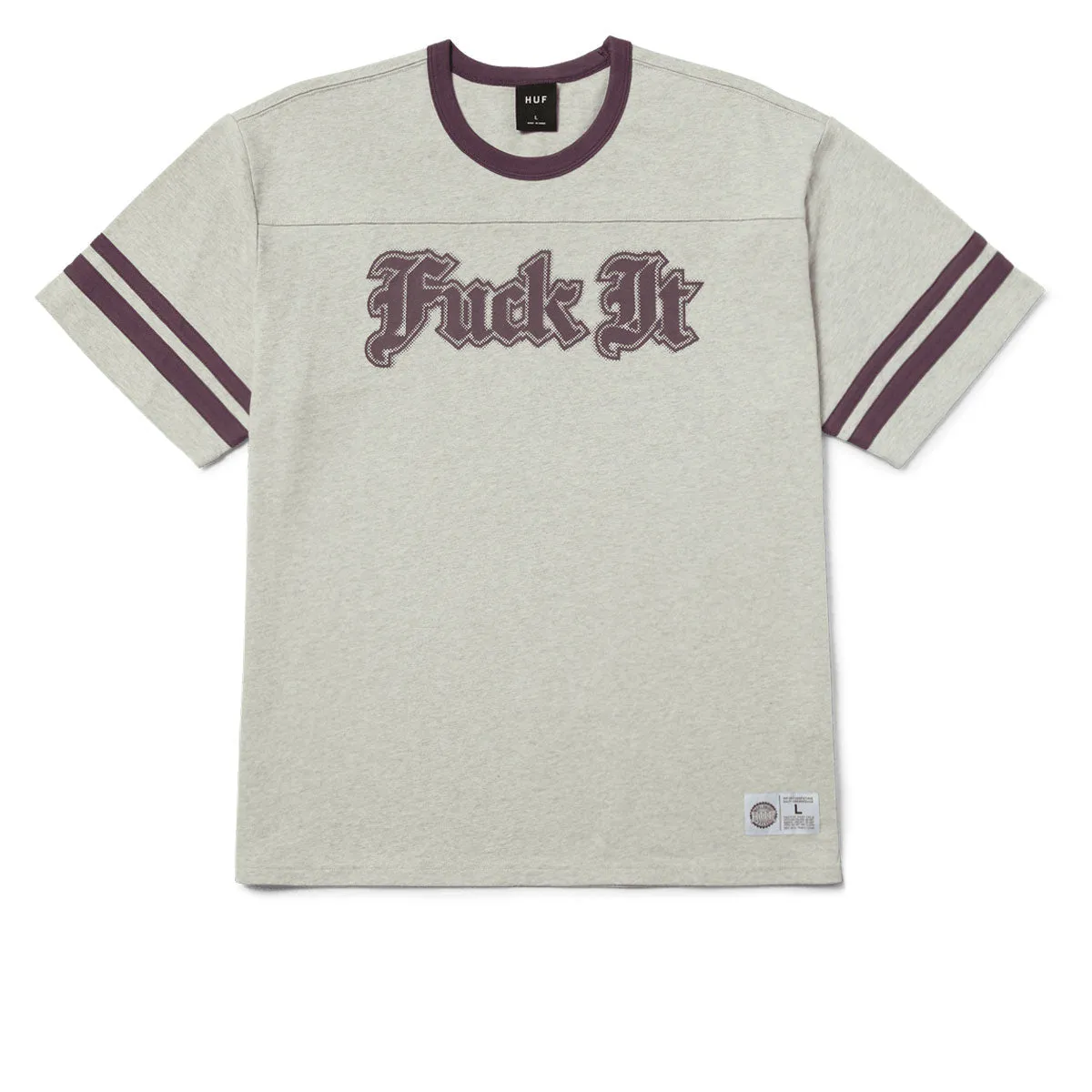 HUF Ives Football Jersey - Heather Grey shopping spree
