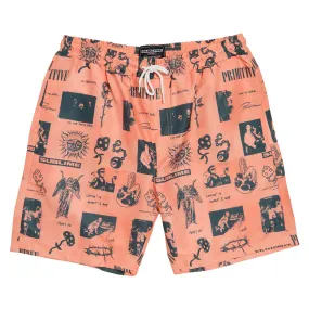 comfortable attire Beach Ready Primitive x Sublime Boardwalk Shorts - Coral