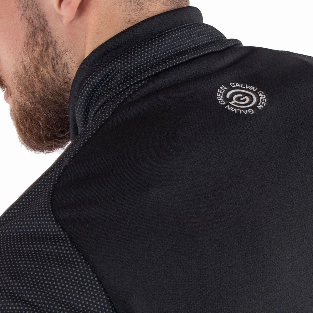 waterproof Galvin Green Daxton Insula 1/2 Zip Sweater - Black/Granite Grey/White