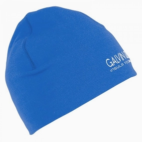 Elegant Finish Faux Fur Trim Galvin Green Dan Insula Golf Beanie - Blue