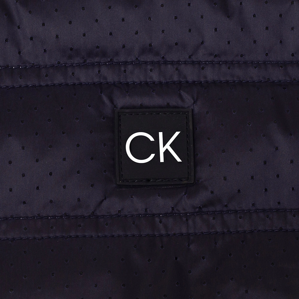 Petite Cut Comfy Wearable Calvin Klein Rangewood 1/2 Zip Hybrid Pullover - Evening Blue