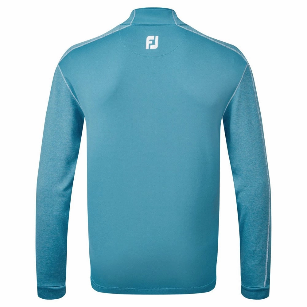 FootJoy Tonal Heather Chill-Out Sweater - Storm Blue Comfy Layers