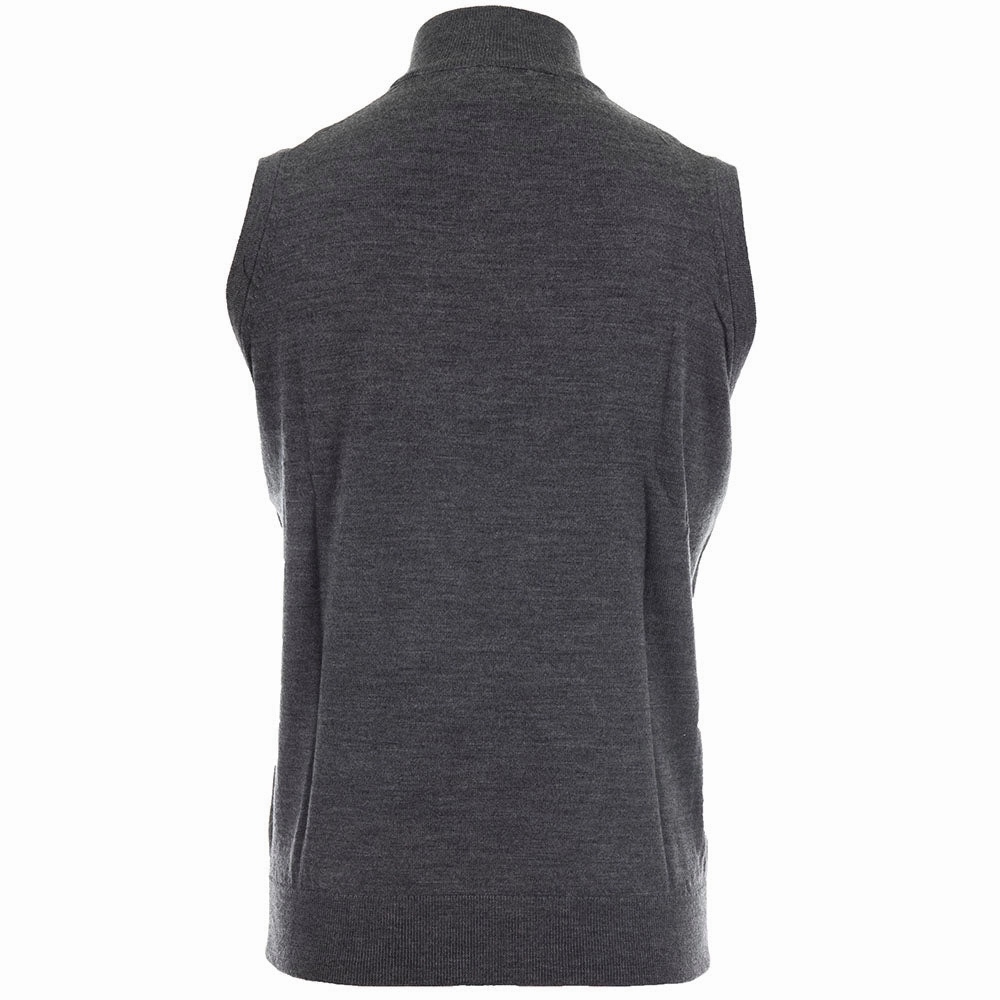 ProQuip Merino 1/2 Zip Sleeveless Slipover - Grey Travel Fit