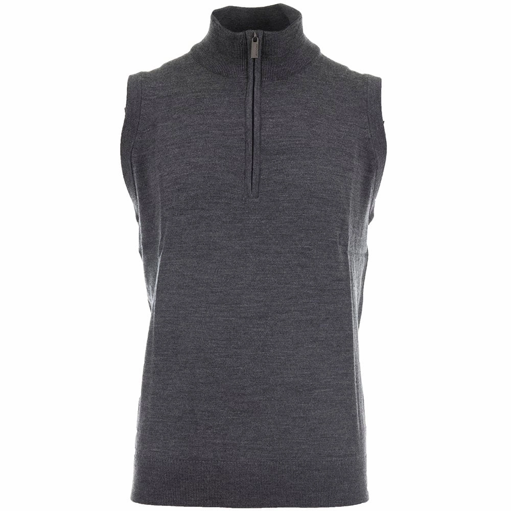 Running Gear ProQuip Merino 1/2 Zip Sleeveless Slipover - Grey