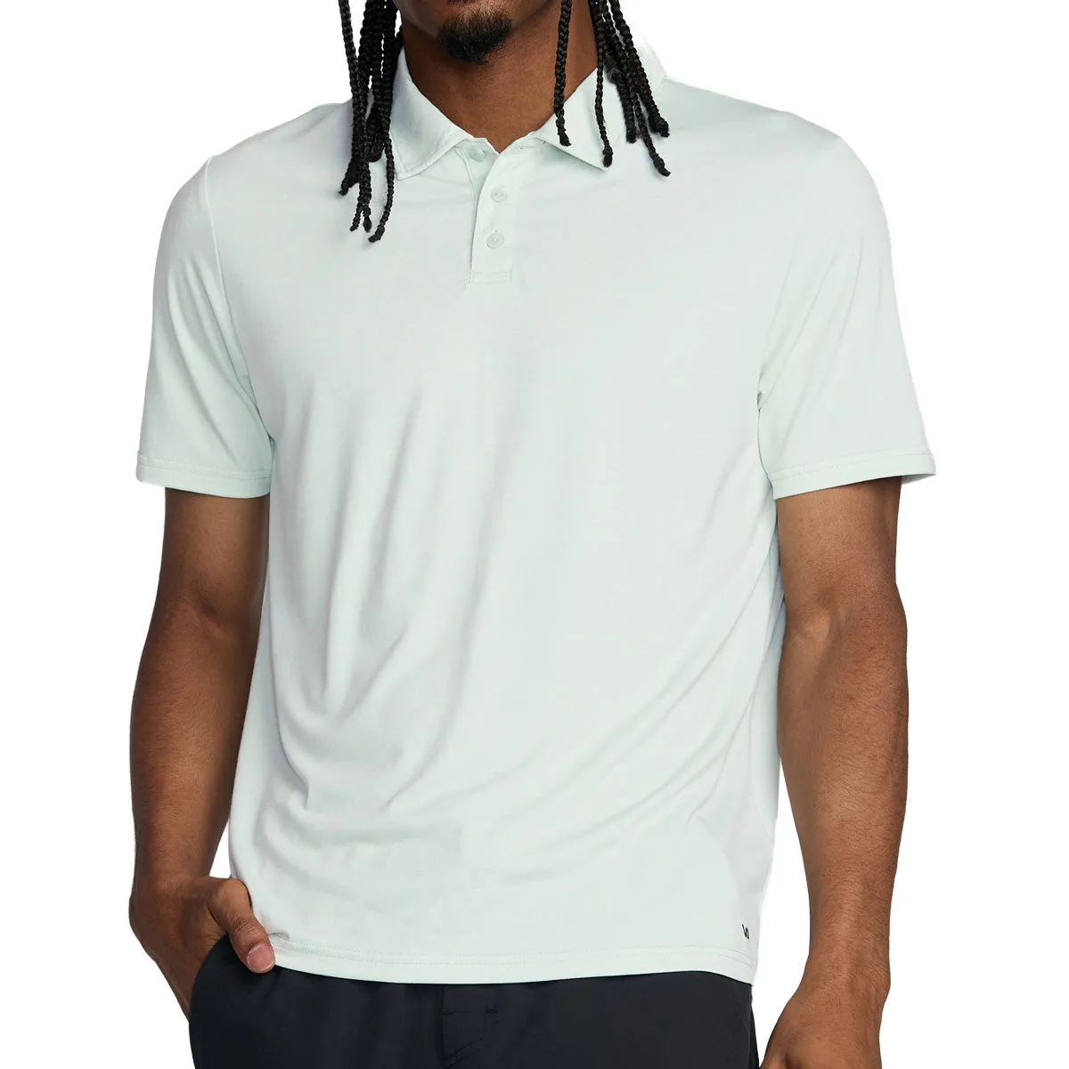 Wardrobe Essential High Street Fashion RVCA Balance Polo Shirt - Green Tea