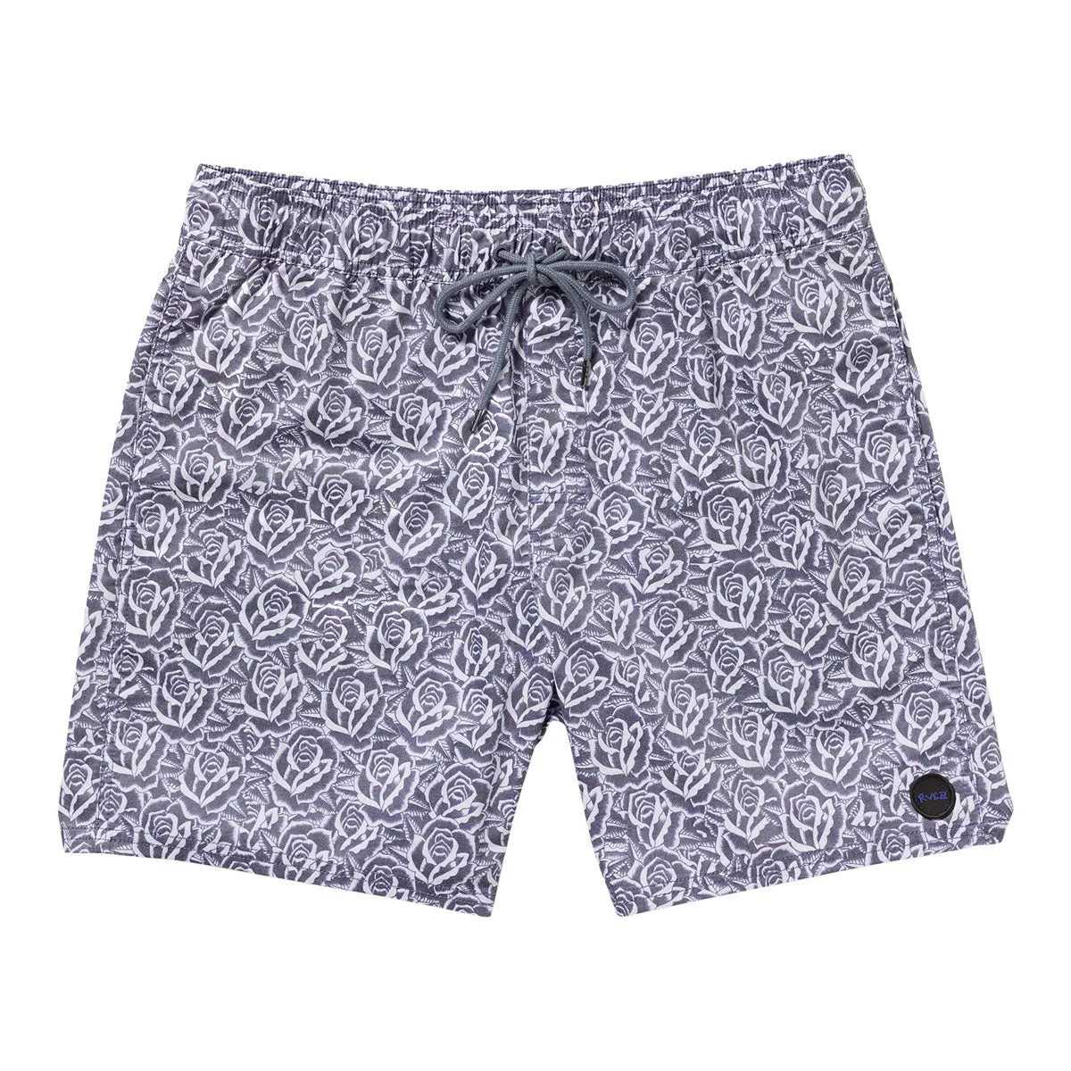 RVCA Barba Roses Elastic 17 Shorts - Light Blue Quick Fit