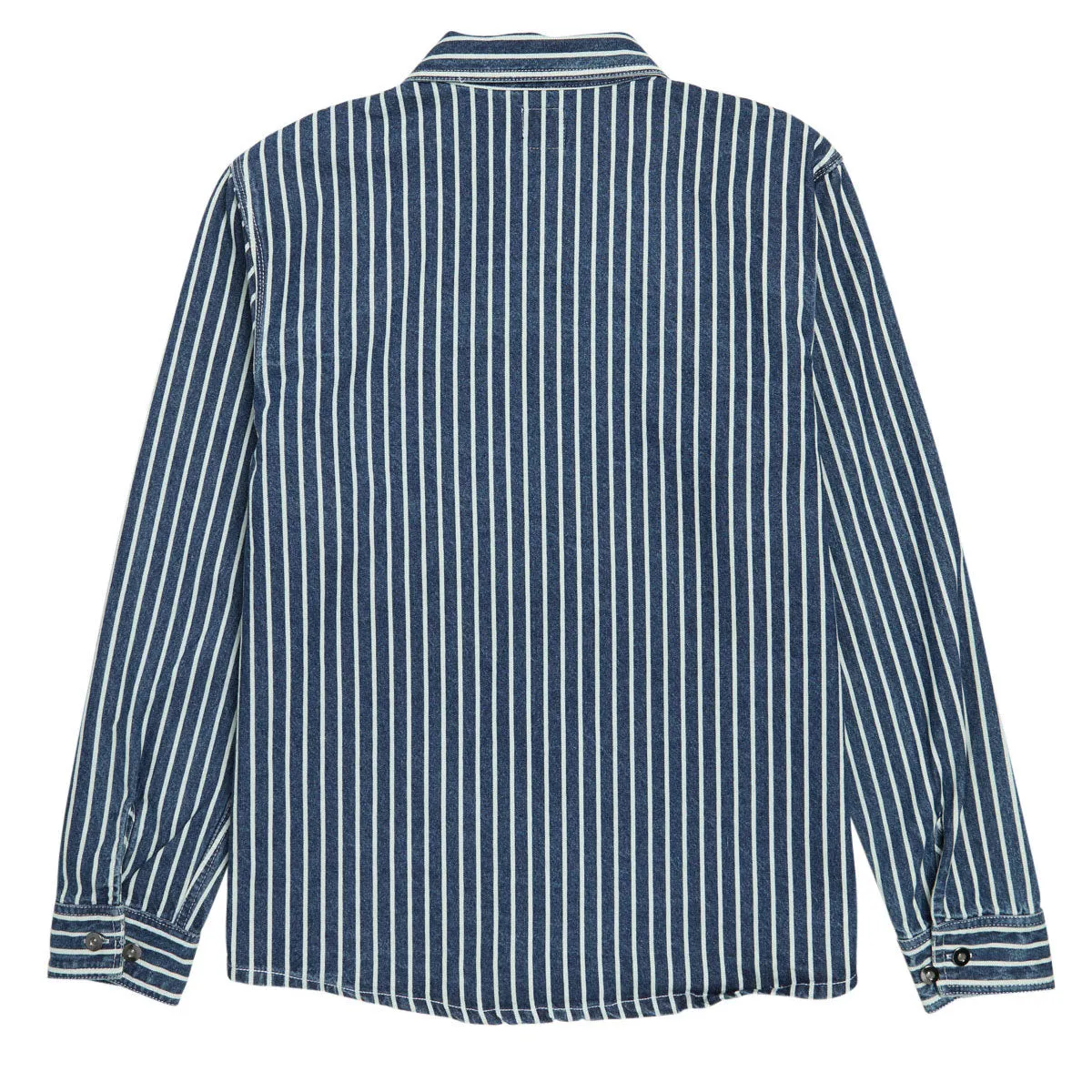 Winter Fashion RVCA Dayshift Hickory Long Sleeve Over Shirt - Dark Denim