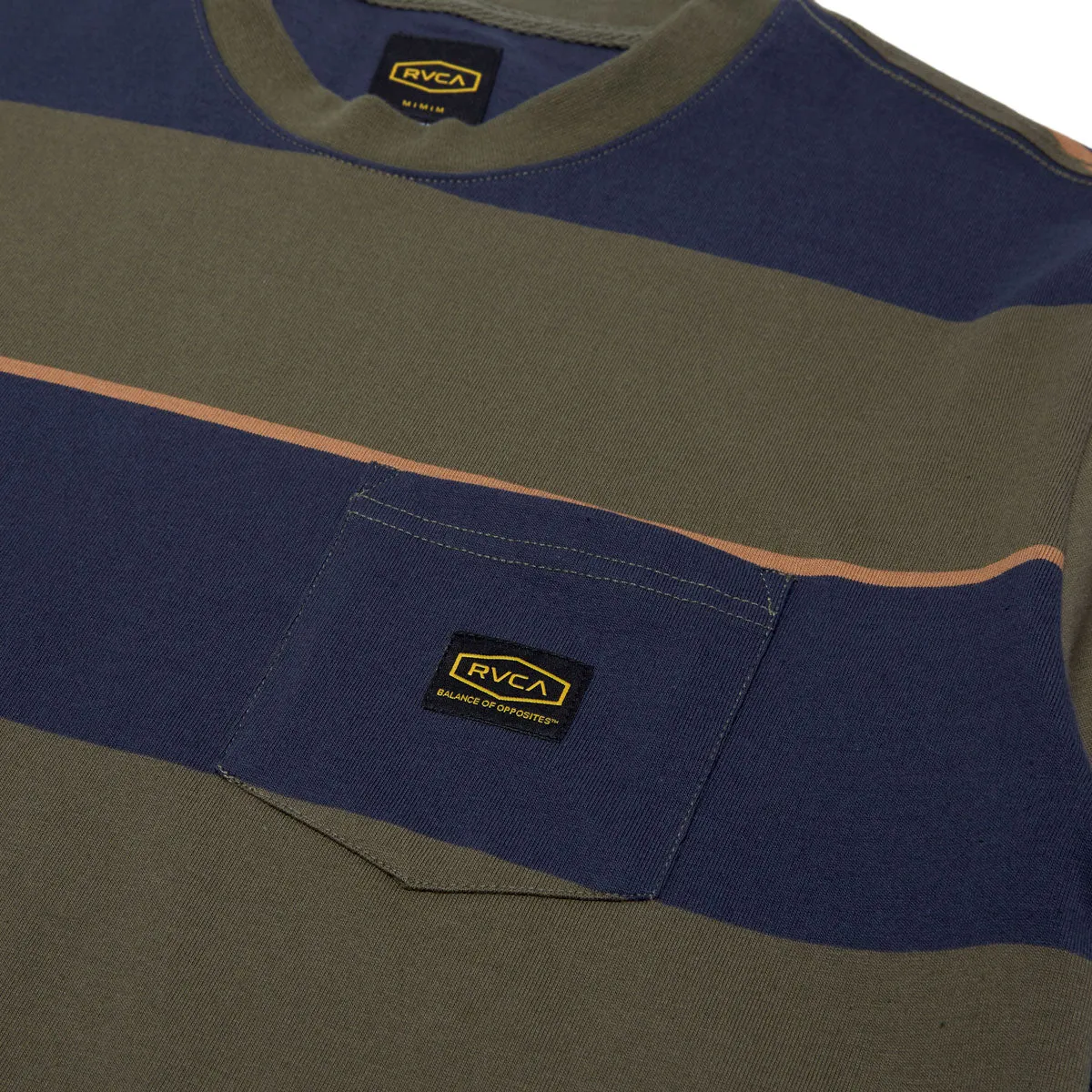 RVCA Dayshift Stripe Shirt - Moody Blue Comfort First Fit