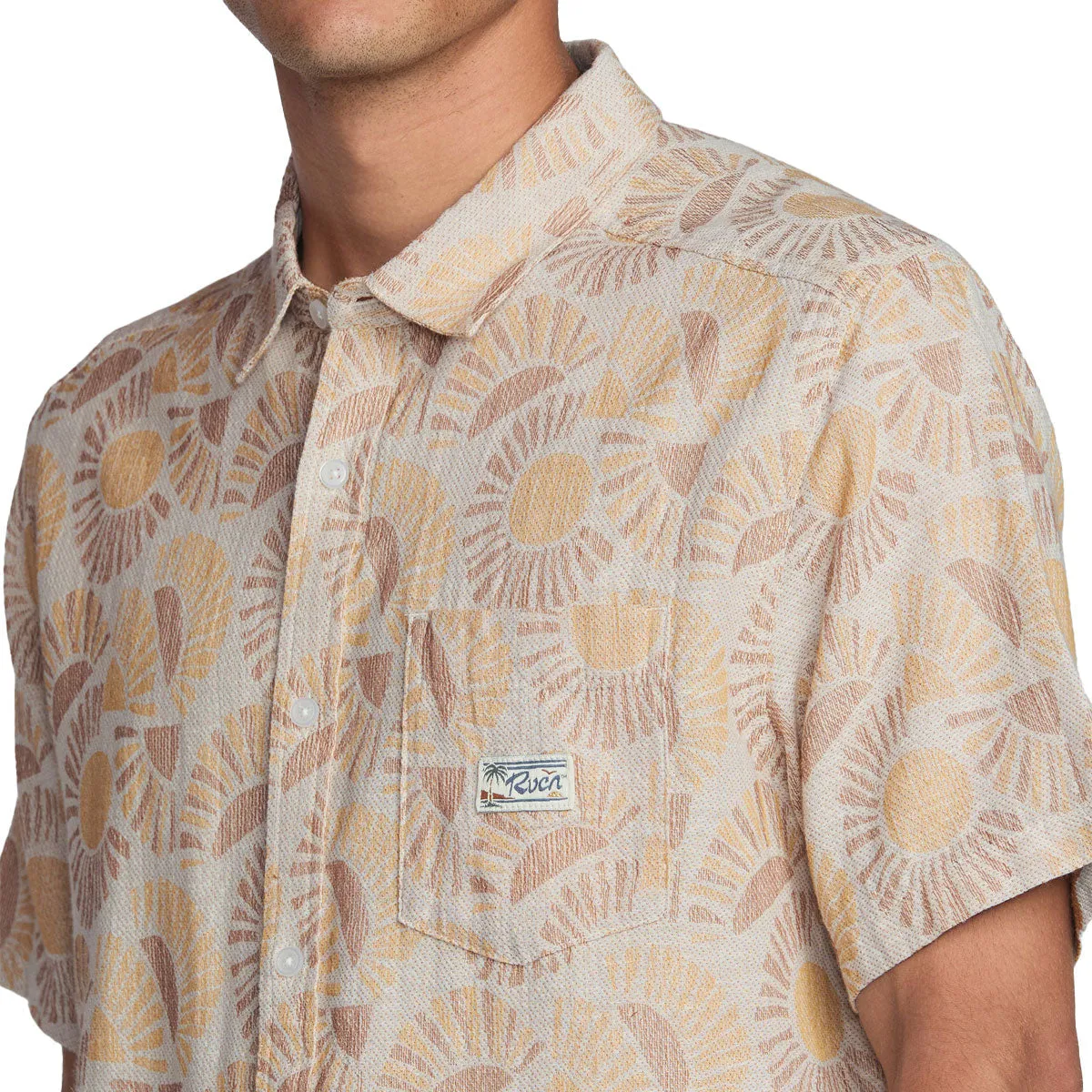 Tailored Cut RVCA Exotica II Shirt - Natural