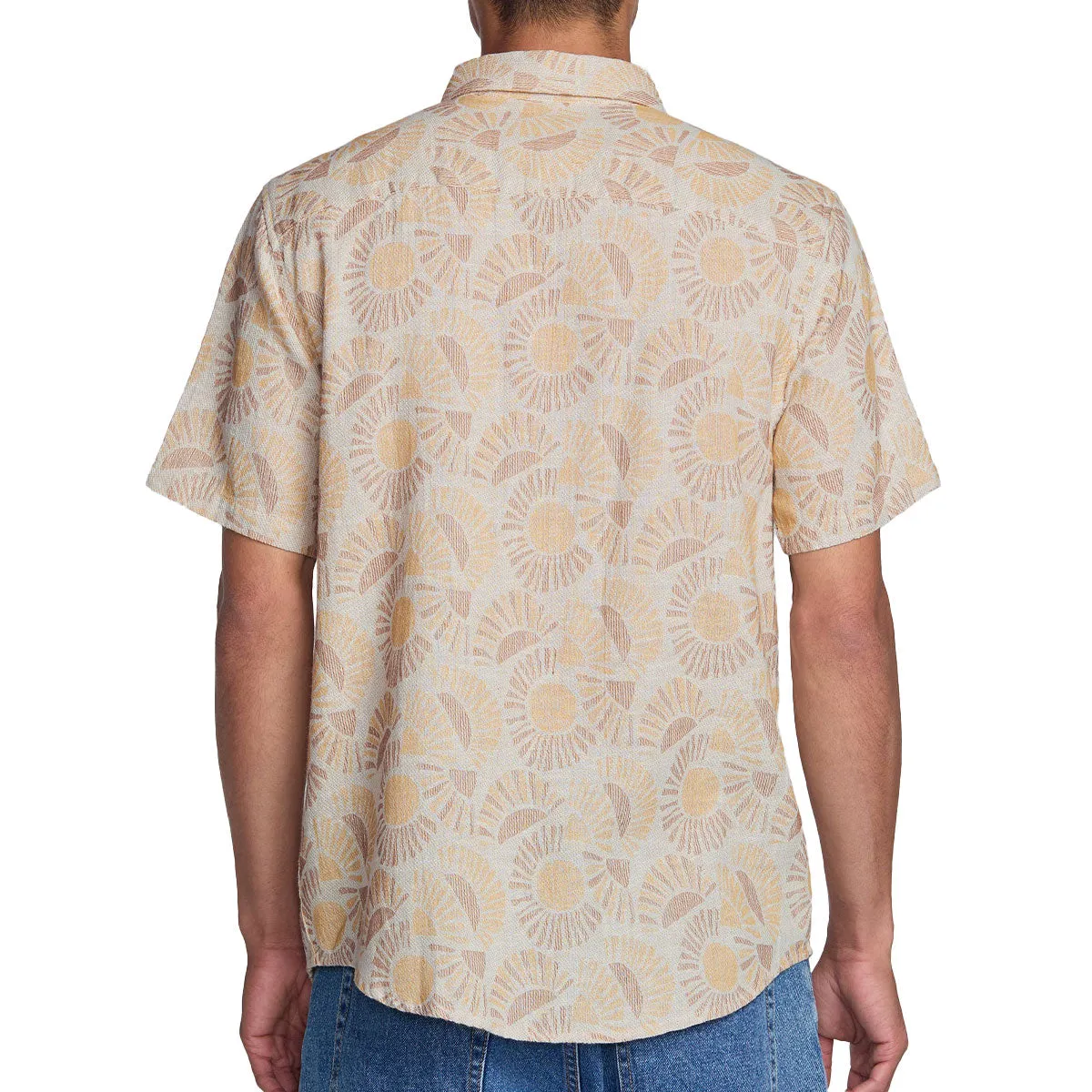 Slim Silhouette formal dinner RVCA Exotica II Shirt - Natural
