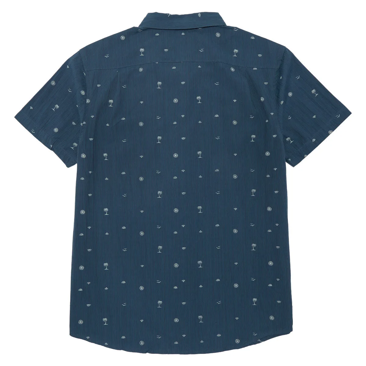 Timeless Piece Sustainable Weave RVCA Exotica Seersucker Shirt - Garage Blue