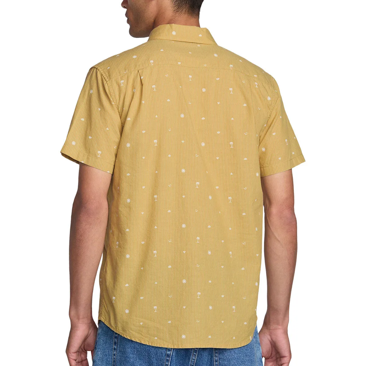 RVCA Exotica Seersucker Shirt - Ochre Fast Drying