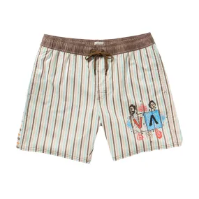 RVCA Jacobs Archive Strp Elastic 17 Boardshorts - Multi MachineWashableFabric