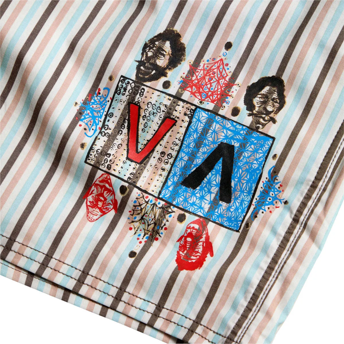 RVCA Jacobs Archive Strp Elastic 17 Boardshorts - Multi TaperedLeg