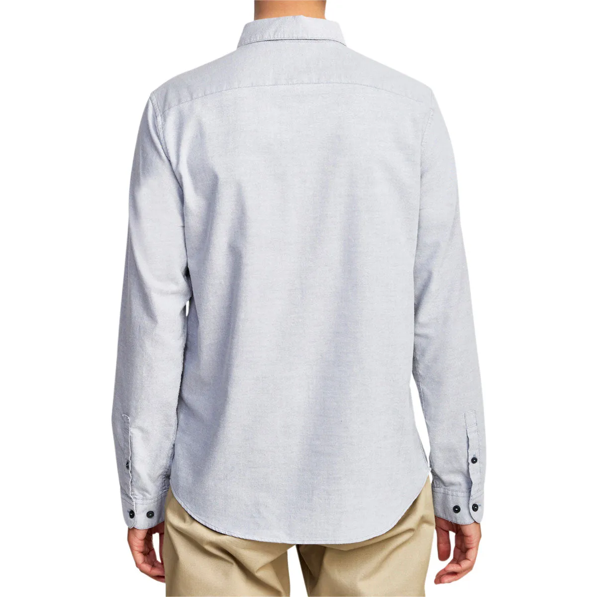 Ventilated Back Panel RVCA That'll Do Stretch Long Sleeve Shirt - Pavement