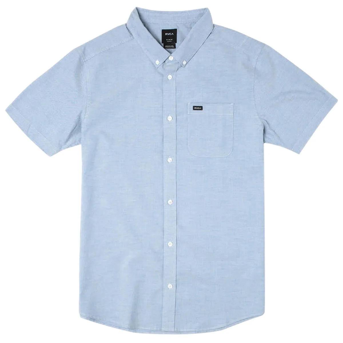 RVCA Thatll Do Stretch Shirt - Oxford Blue 2 Plaid Design Fashion staples