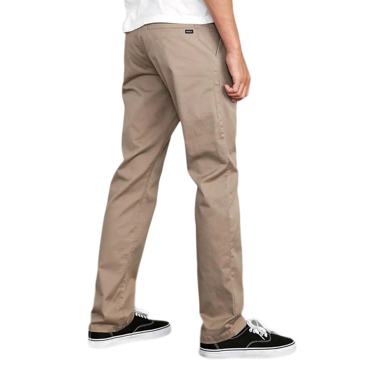 Comfort Fit Sporty Function RVCA The Weekend Stretch Pants - Dark Khaki 2
