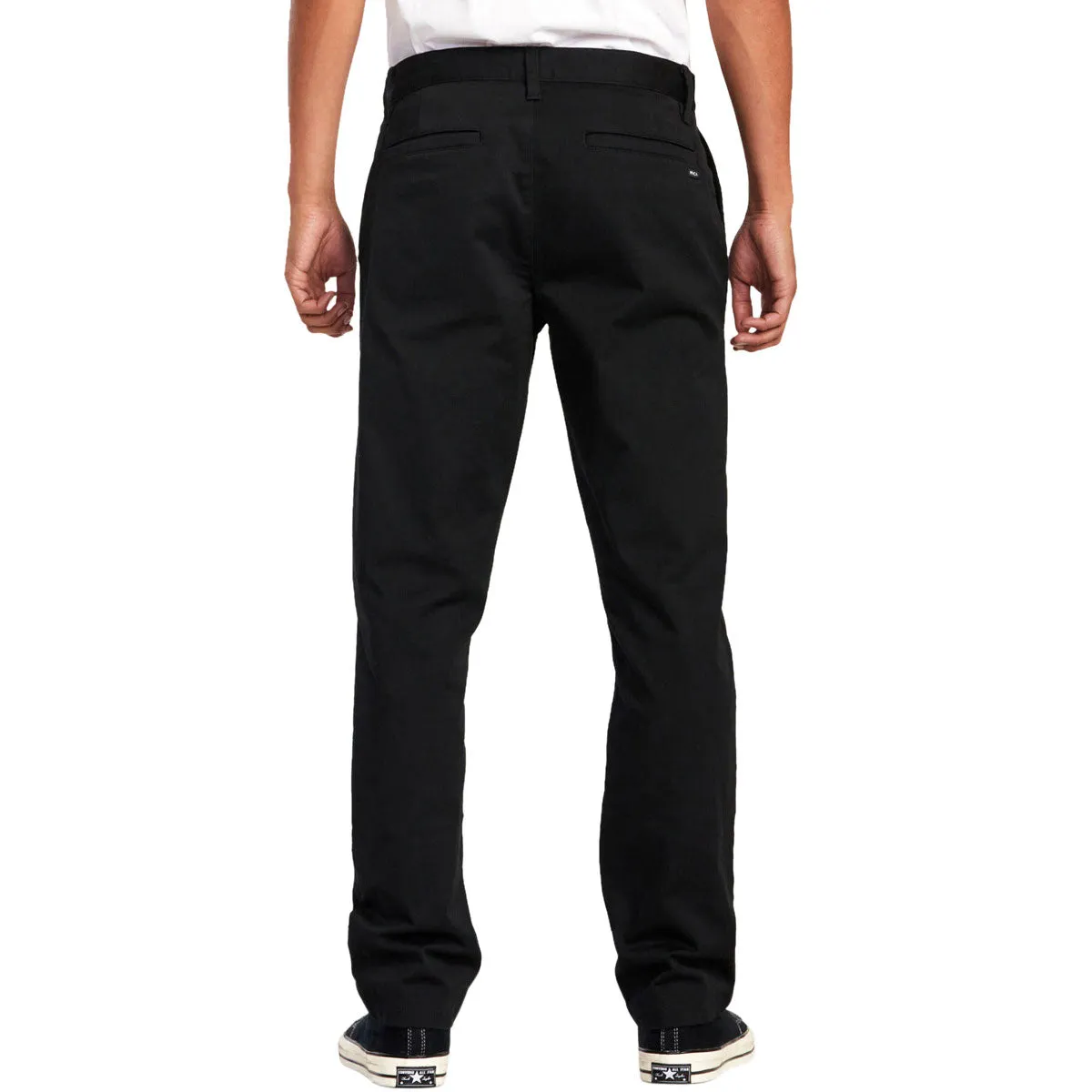 RVCA The Weekend Stretch Pants - New Black High-waisted fit Tight Waist