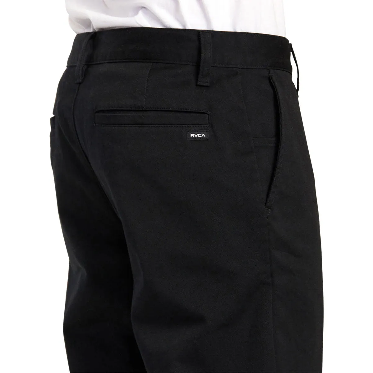 Utility Fit SmoothZipClosure RVCA The Weekend Stretch Pants - New Black