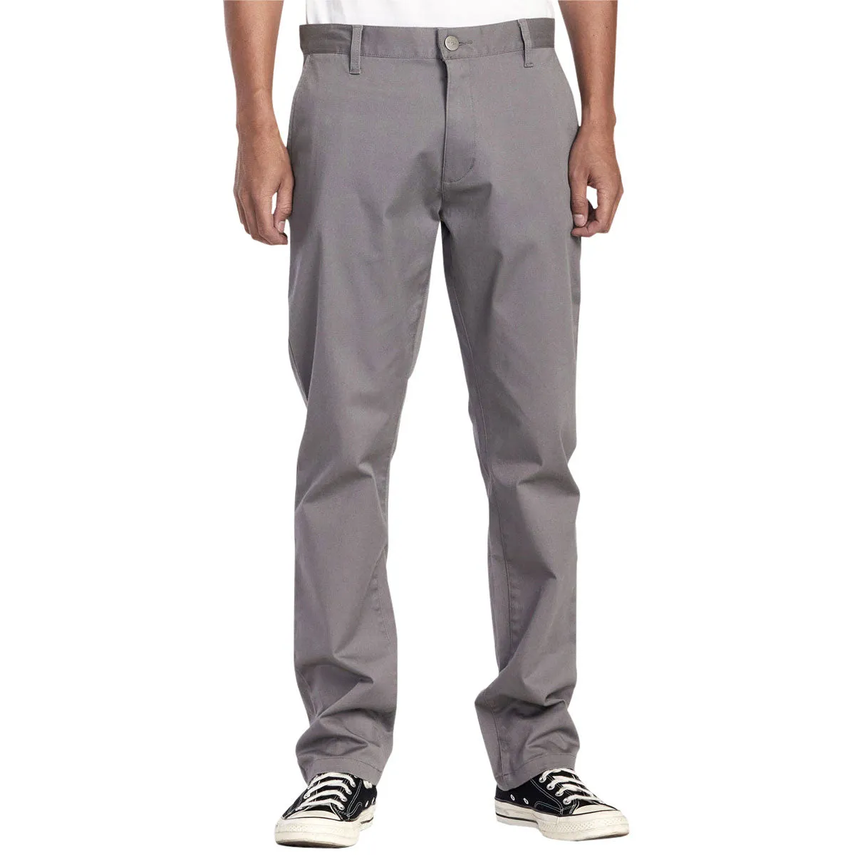 RVCA The Weekend Stretch Pants - New Smoke Fashionable Waist Basic Look