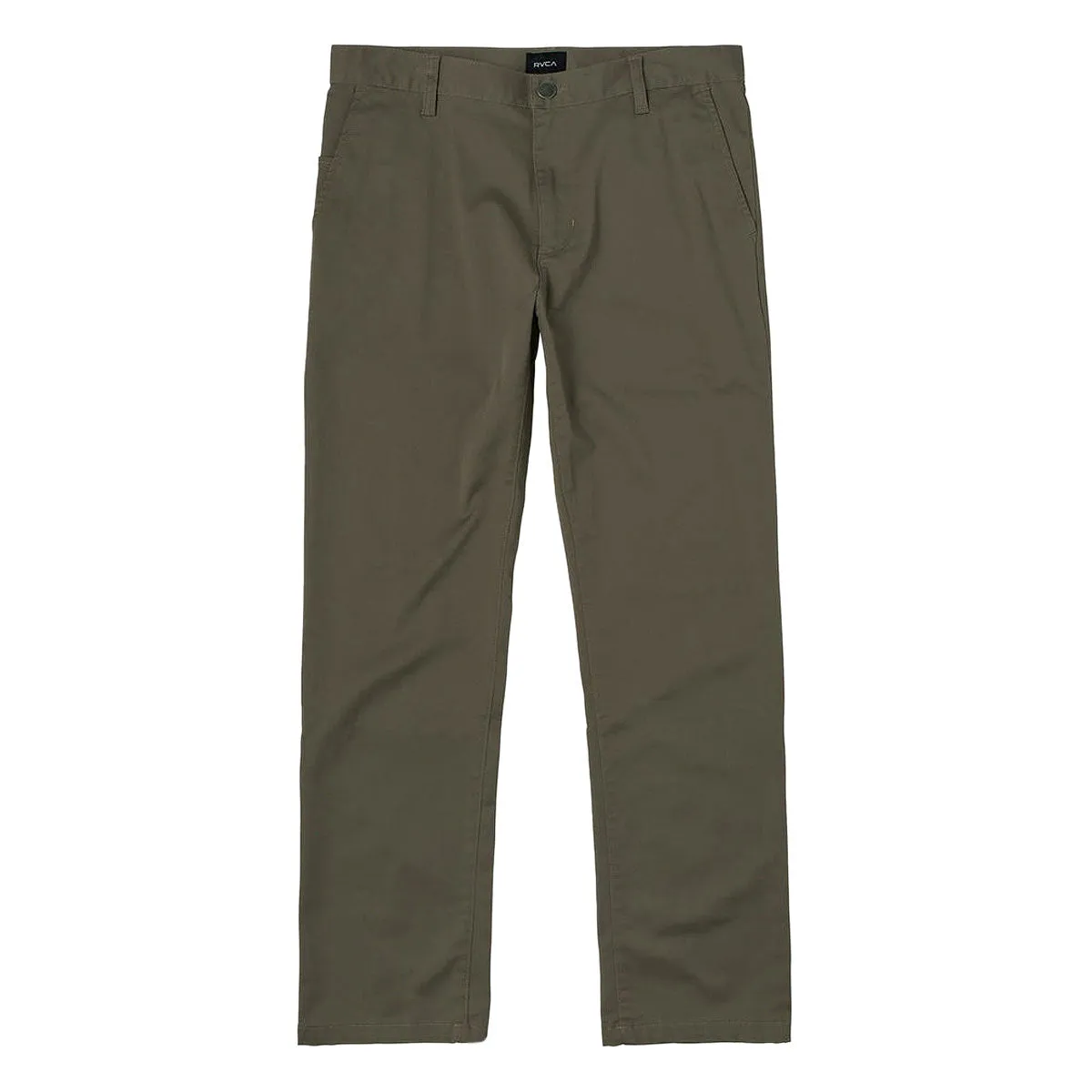 RVCA The Weekend Stretch Pants - Olive 2025 Organic Cotton Blend Sweat Resistant