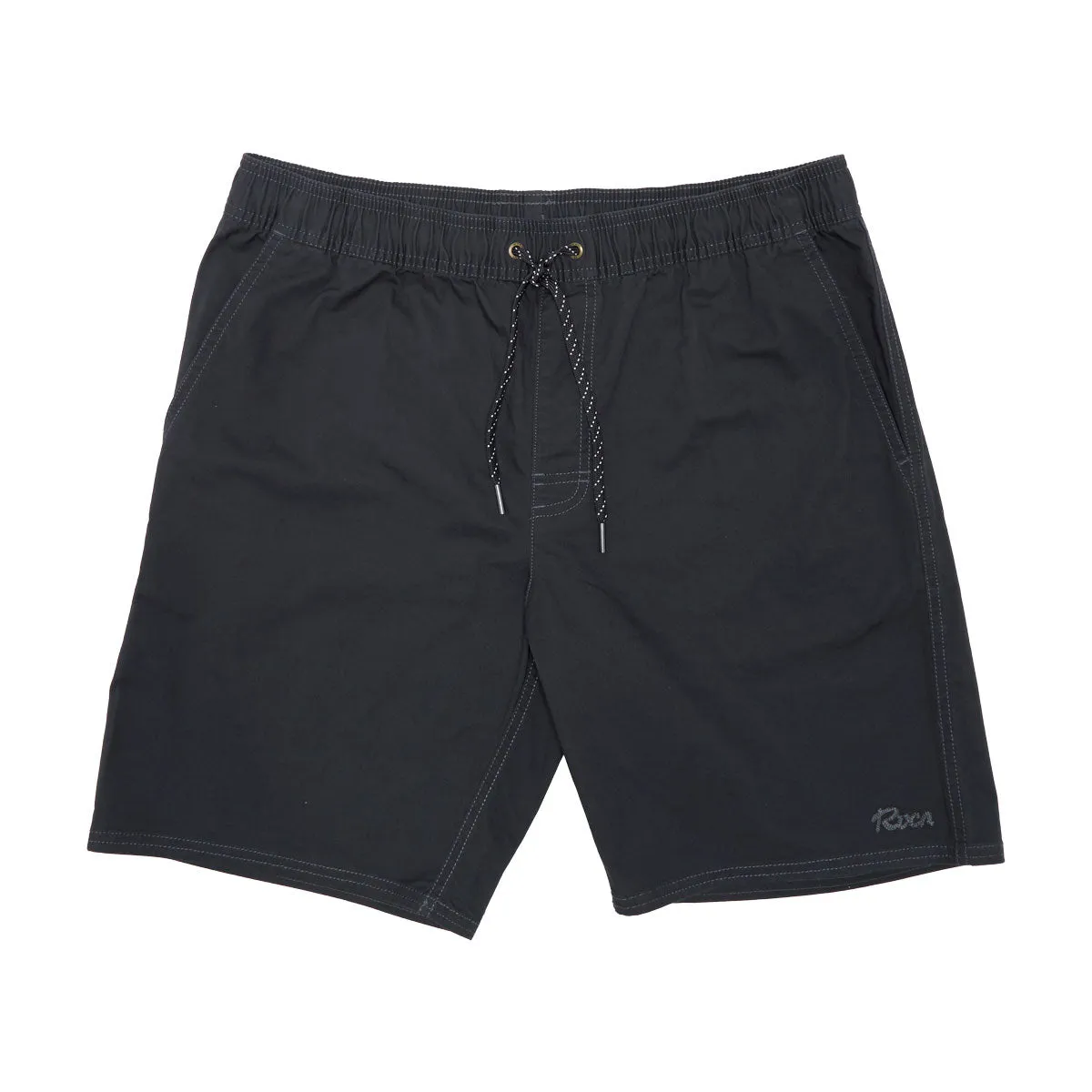 odor - absorbing Rubberized Waistband RVCA Weekend Elastic 2 19 Shorts - Pirate Black
