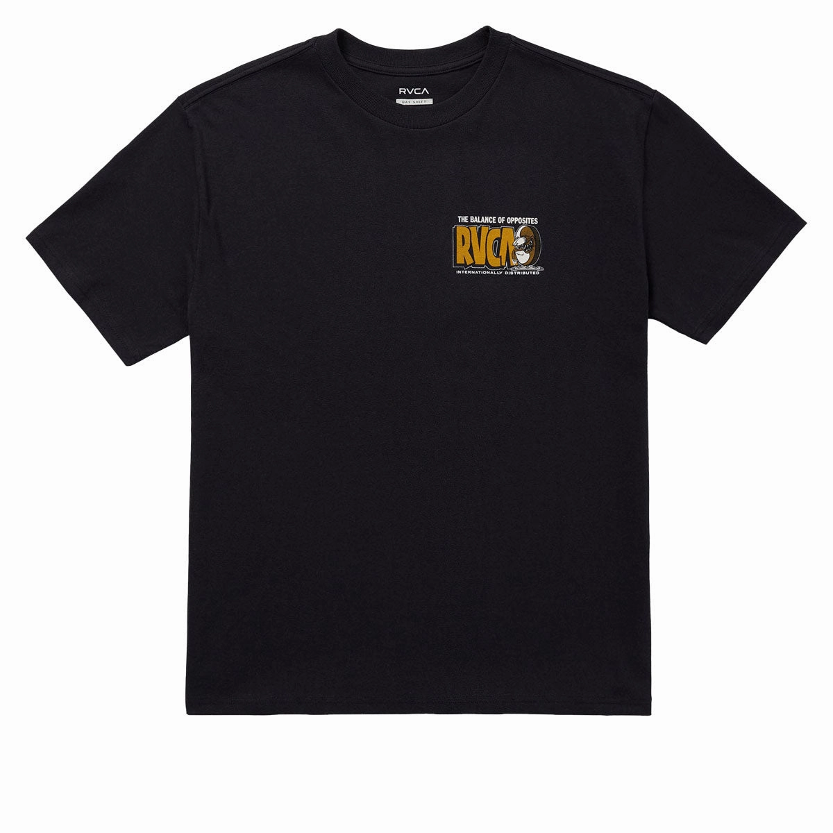 RVCA Balance Fink T-Shirt - Black Effortless Wearable Casual Essential Wear