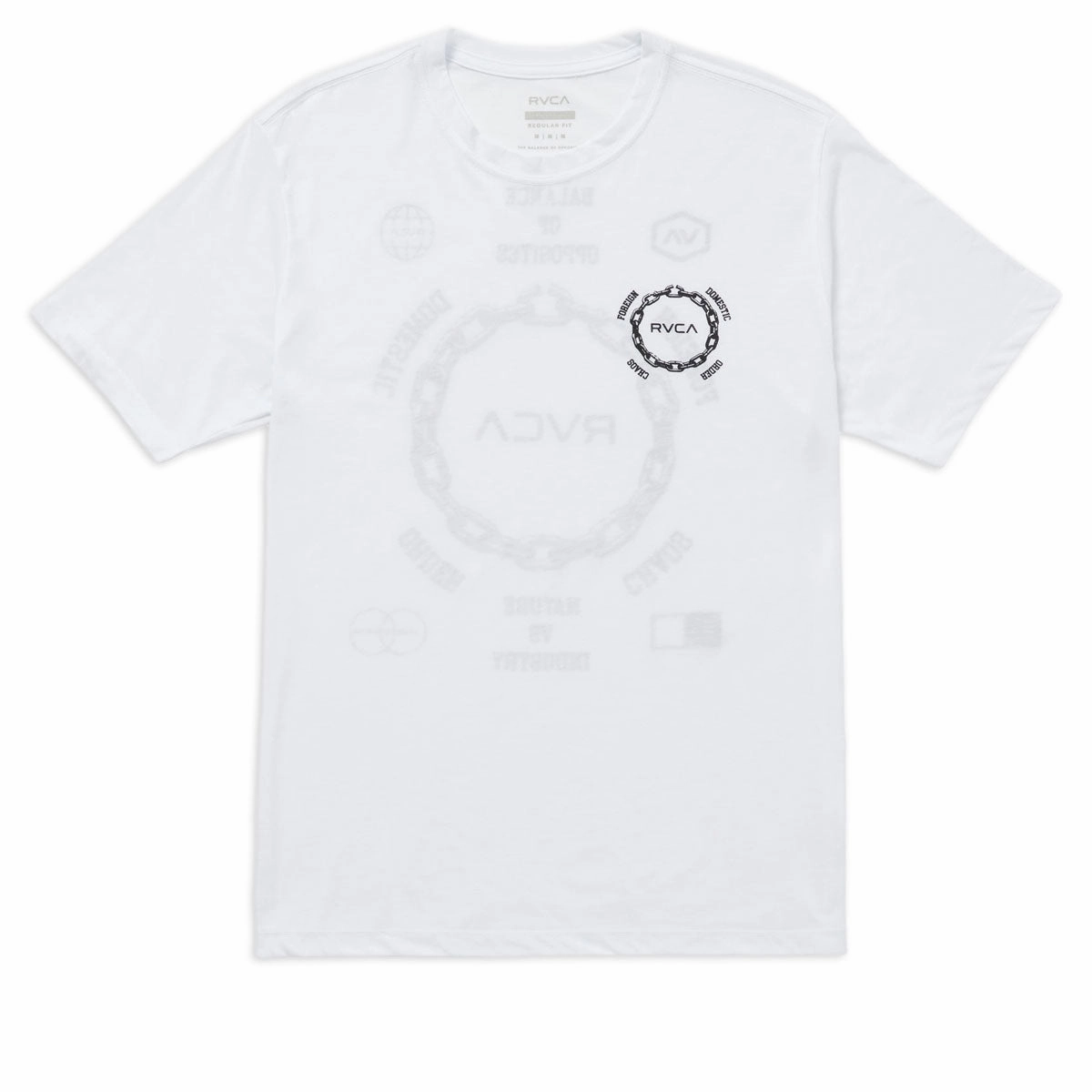 Chic Vibes RVCA Chain Release T-Shirt - White