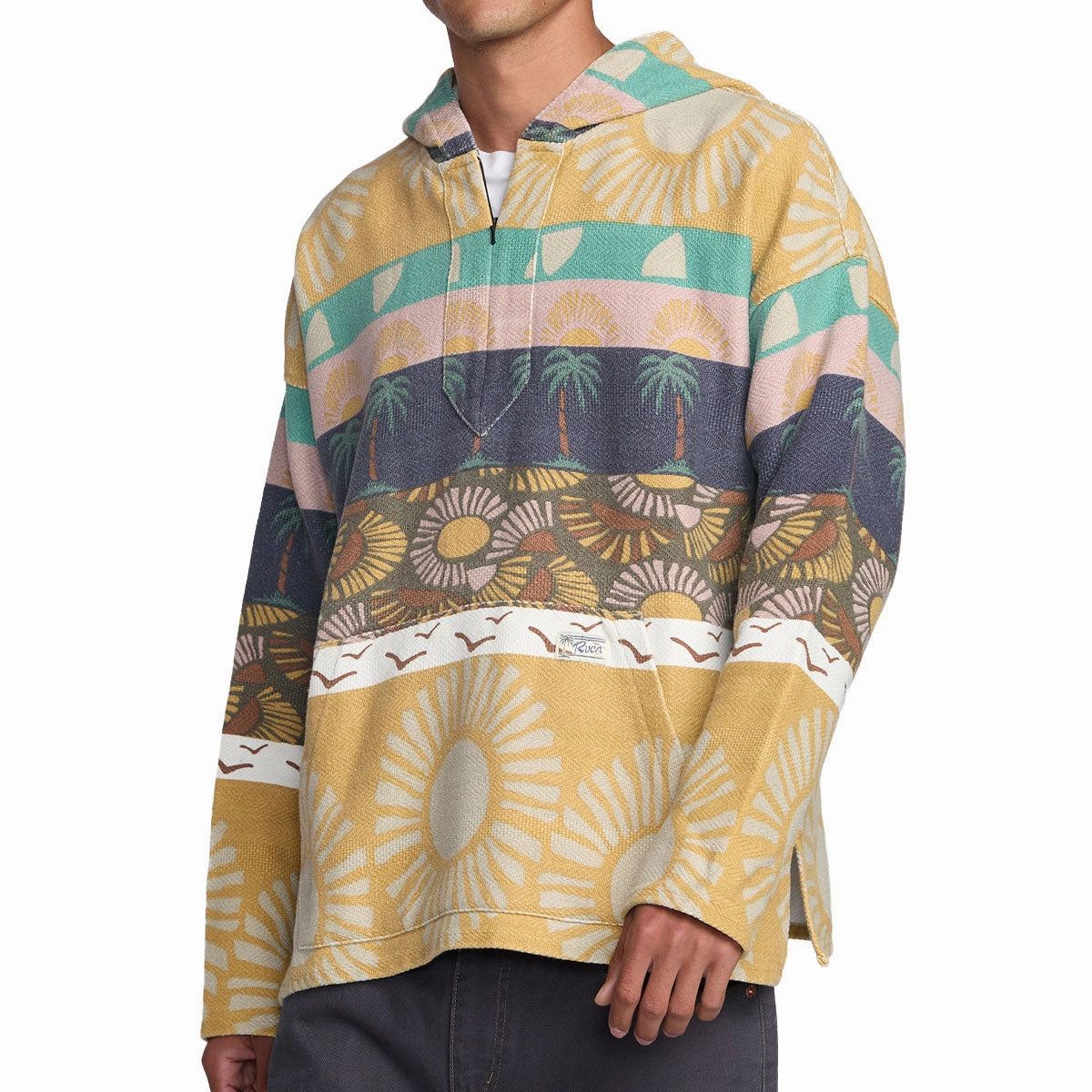 Sun Protection RVCA Exotica Poncho Hoodie - Multi
