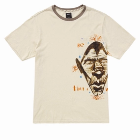 RVCA Jacobs Archive Pocket T-Shirt - Cream Self Fabric Tape